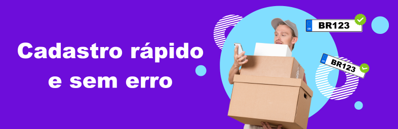 Cadastro rápido e sem erro
